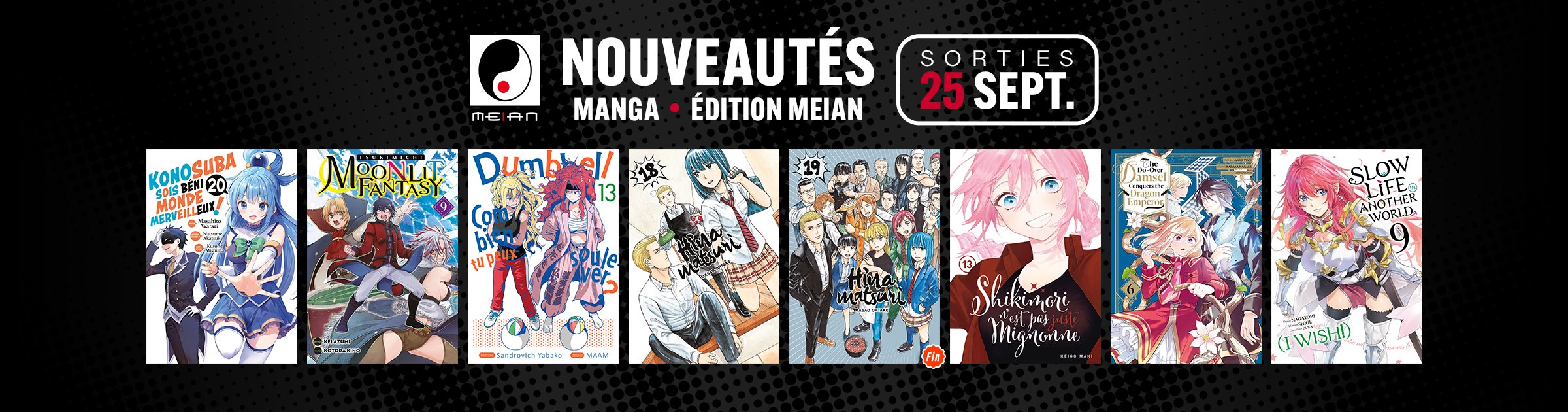 8 nouveaux mangas MEIAN disponibles