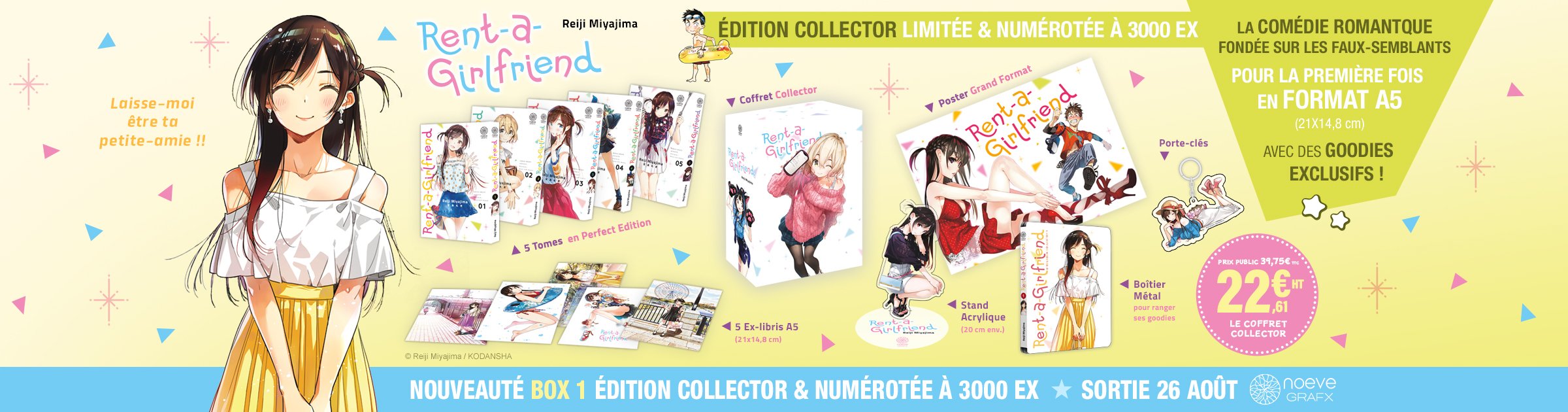 Nouveauté : Rent A Girlfriend Box 1 collector et numérotée à 3000 ex