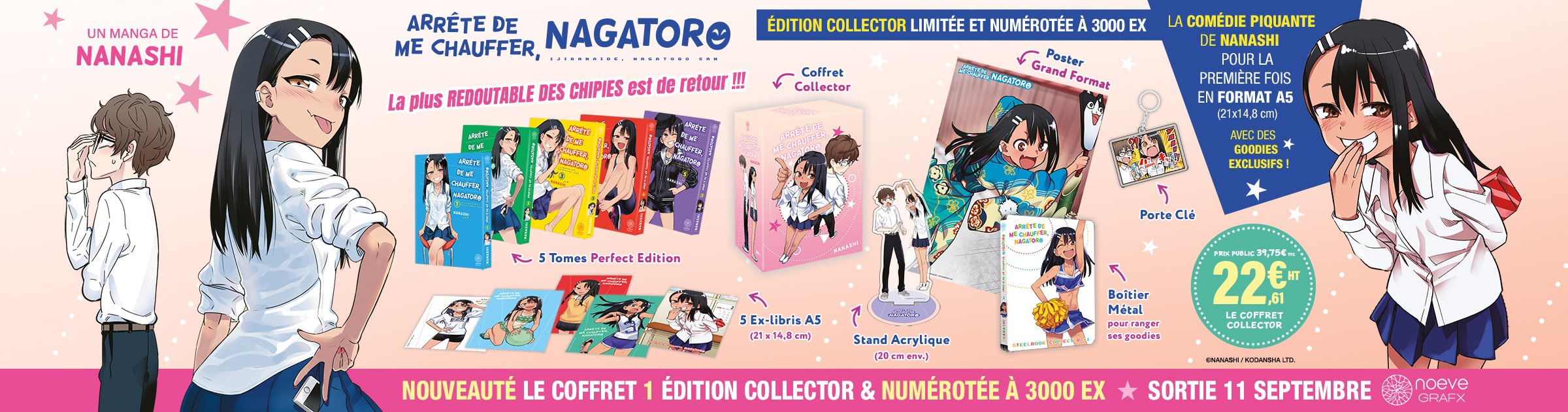 Nouveauté : Arrête de me chauffer Nagatoro Box 1 collector et numérotée à 3000 ex