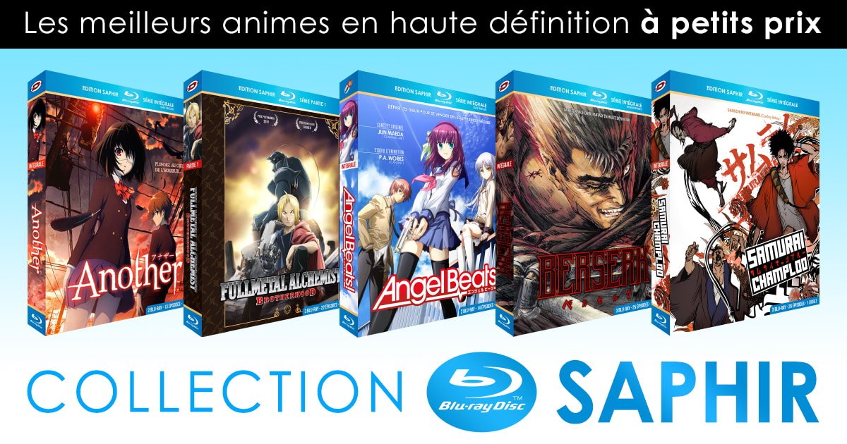 Nos coffrets Blu Ray édition Saphir